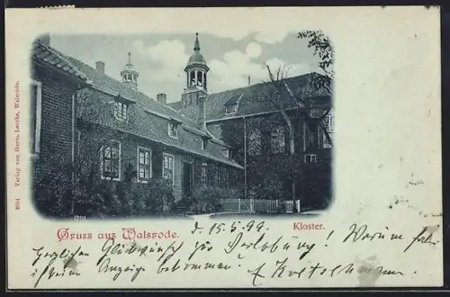 AK Walsrode, Kloster bei Mondschein