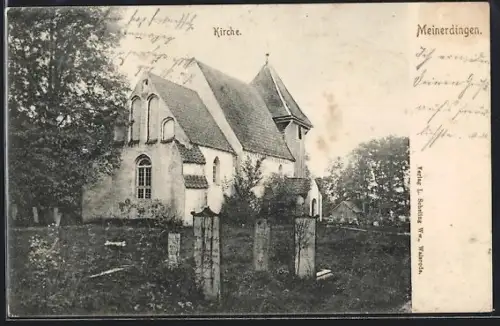 AK Meinerdingen, Kirche mit Friedhof