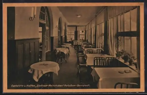 AK Potsdam-Bornstedt, Gaststätte u. Kaffee Elsässer Weinstuben