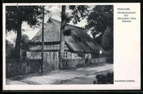 AK Walsrode, Heidemuseum mit Hermann Löns Zimmer