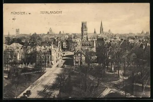 AK Münster i. W., Totalansicht