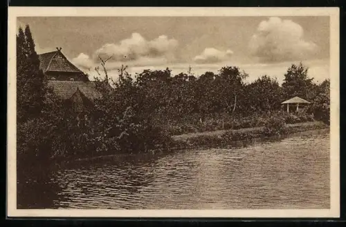 AK Kirchboitzen, Helberger Mühle, Flusspartie
