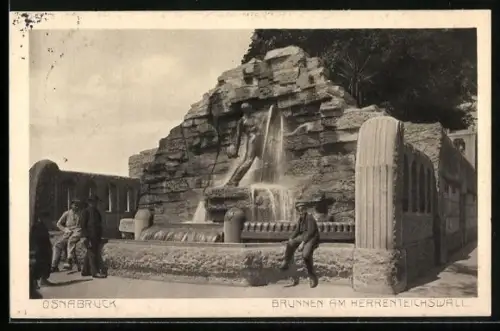 AK Osnabrück, Brunnen am Herrenteichswall