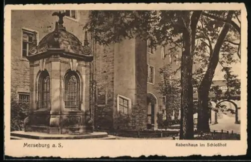 AK Merseburg a. S., Rabenhaus im Schlosshof