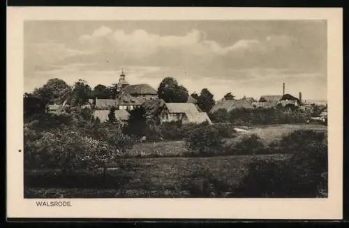 AK Walsrode, Ortsansicht mit Kirche