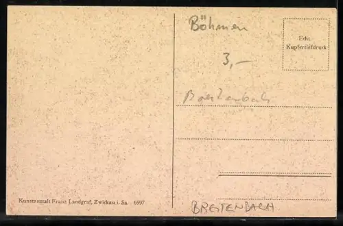 AK Breitenbach i. Erzgeb., Gasthaus Dreckschänke