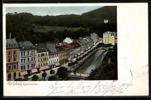 AK Karlsbad, Egerstrasse