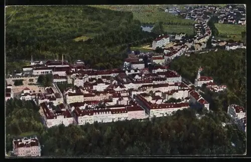AK Franzensbad, Teilansicht, Fliegeraufnahme