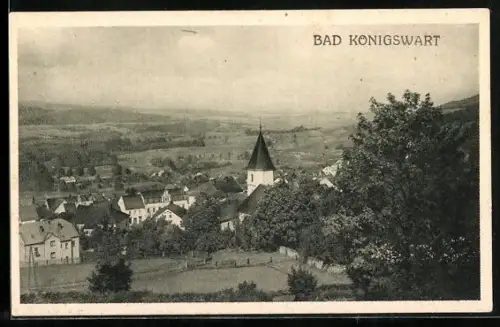 AK Bad Königswart, Panorama mit Kirche