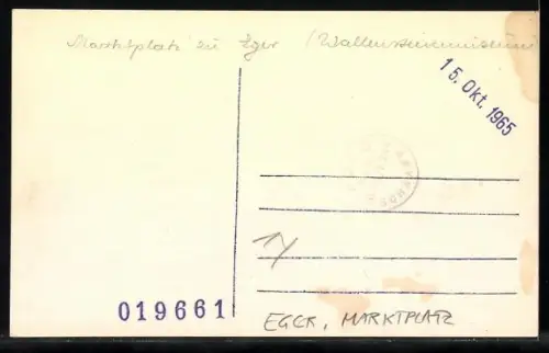 AK Eger, Marktplatz mit Wallensteinmuseum