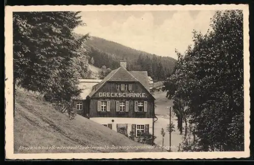 AK Breitenbach b. Johanngeorgenstadt, Gasthaus Dreckschänke