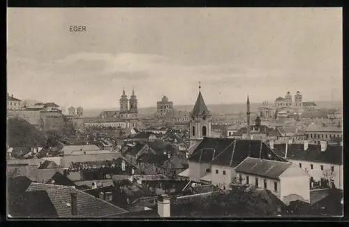 AK Eger, Blick über die Dächer der Stadt