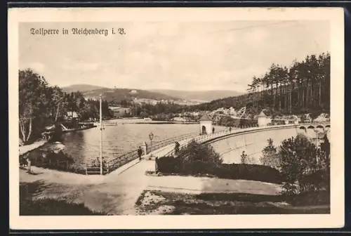 AK Reichenberg i. B., Partie an der Talsperre