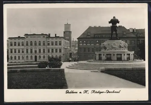 AK Gablonz a. N., Rüdiger-Denkmal