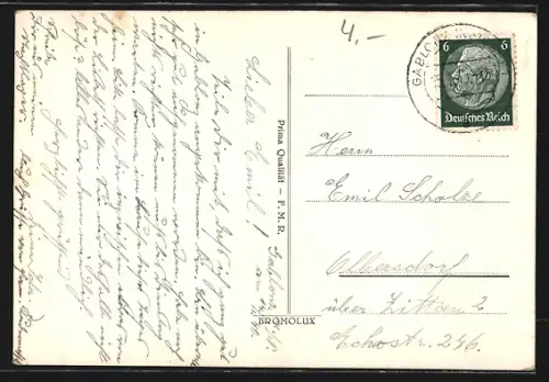 AK Gablonz a. N., Rüdiger-Denkmal