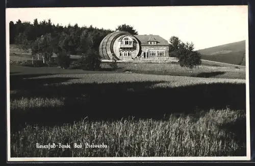 AK Bad Liebenwerda, Gasthaus Riesenfass-Baude