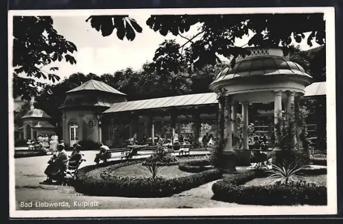 AK Bad Liebwerda, Kurplatz
