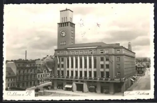 AK Gablonz a. N., Neues Rathaus