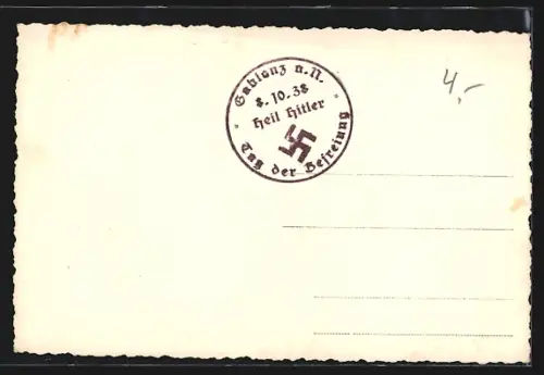 AK Gablonz a. N., Neues Rathaus