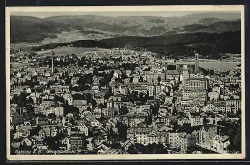 AK Gablonz a. N., Gesamtansicht