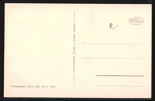 AK Niemes /Sudetengau, Teilansicht aus der Vogelschau
