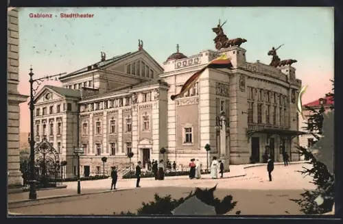 AK Gablonz, Partie am Stadttheater