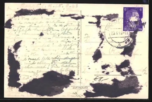 AK Rochlitz /Riesengeb., Ortsansicht aus der Vogelschau