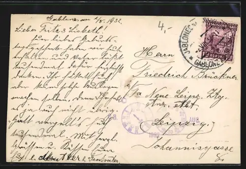 AK Gablonz / Jablonec Nad Nisou, Neue Kath. Kirche