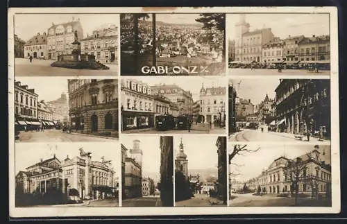 AK Gablonz / Jablonec Nad Nisou, verschiedene Ortsansichten