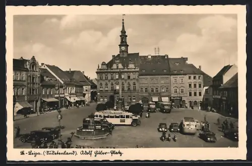 AK B.-Leipa, /Sudetenland, Platz, Hotel Rathaus