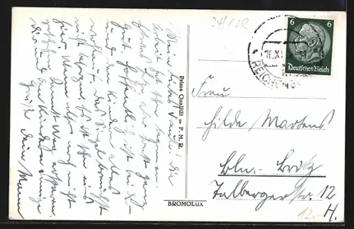 AK Reichenberg, Platz, Restaurant, Geschäft C. Roust