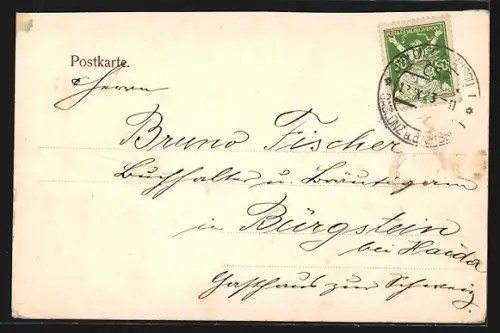 AK Gablonz a. Neisse, Blick über die Dächer