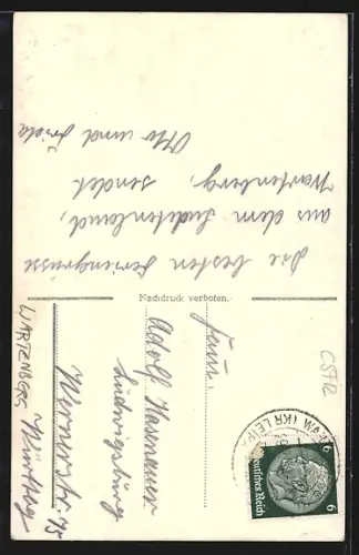 AK Wartenberg, Blick vom Restaurant Schützenhaus, Wartenberger Strandbad mit Jeschken