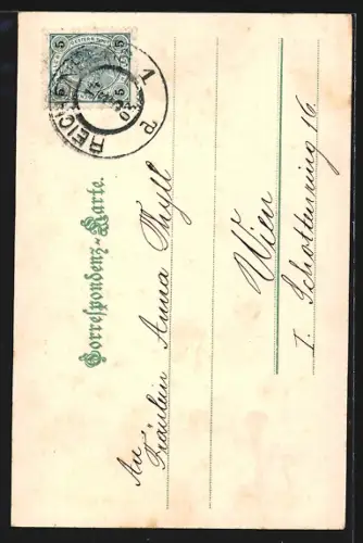 AK Reichenberg i. B., Rathaus mit Passanten