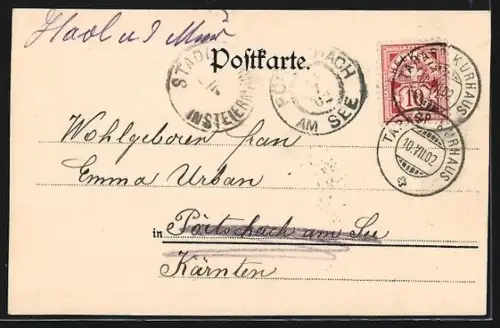 AK Tarasp-Fontana, Panorama mit Teich