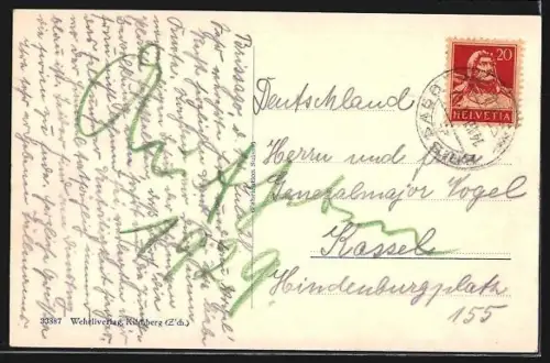 AK Locarno, Partie auf der Promenade, Blick auf den See