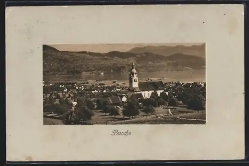 AK Buochs, Teilansicht mit Kirche