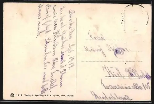 AK Buochs, Teilansicht mit Kirche