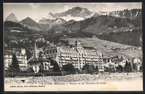 AK Montreux, Palace et les Rochers de Naye