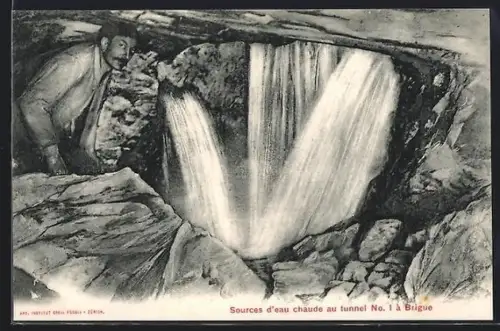 AK Brigue, Sources d`eau chaude au tunnel No. 1