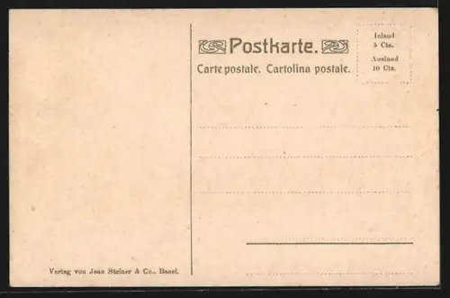 AK Basel, Strassenpartie am Spalentor