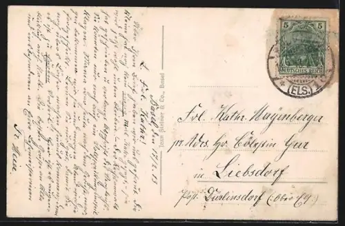 AK Basel, Rathaus und Marktplatz