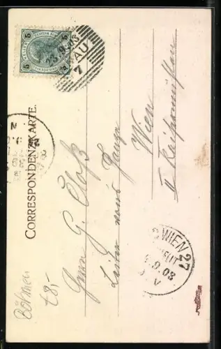 AK Arnau a. Elbe, Rathaus mit Denkmal