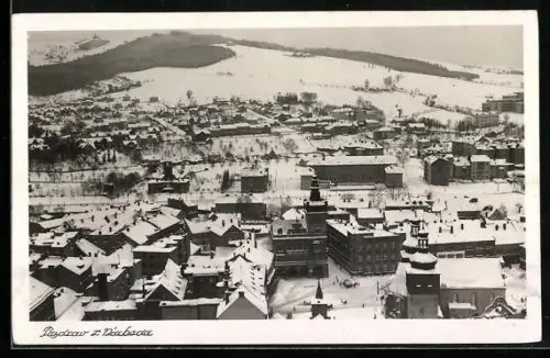 AK Nachod, Panorama im Schnee
