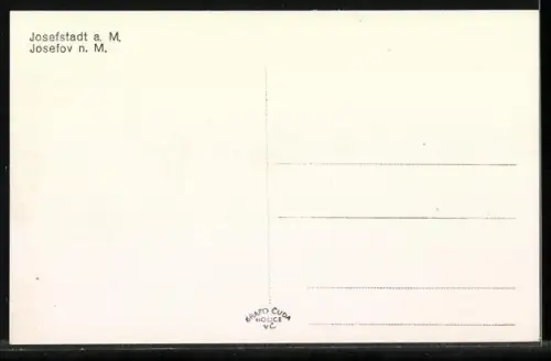 AK Josefov n. M., Kirche, Denkmal, Strassenpartie