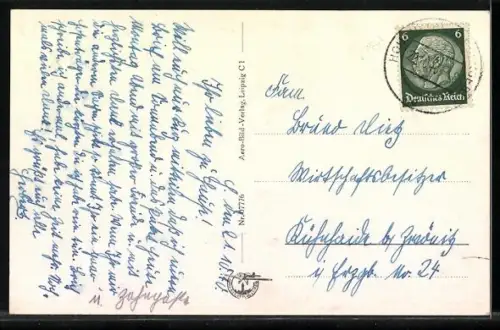 AK Hohenelbe /Sud.-Gau, Blick zum Schloss