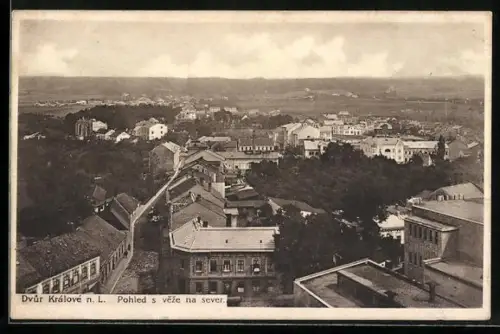 AK Dvur Králové n. L., Pohled s veze na sever