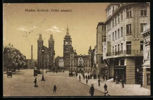 AK Königgrätz / Hradec Kralove, Namesti