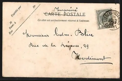 AK Liège, Exposition Universelle 1905, Les Arènes Liègoises, Facade latérale de gauche