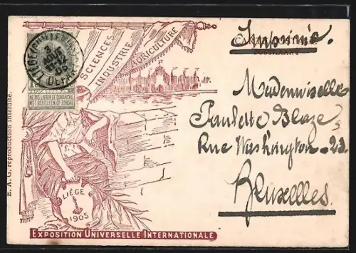 AK Liège, Exposition Universelle et Internationale 1905, Vue Panoramique